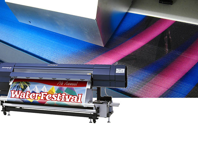 2007 Mesh printing capabilities and a new 74" model are added to Roland’s AdvancedJET grand-format inkjet series.