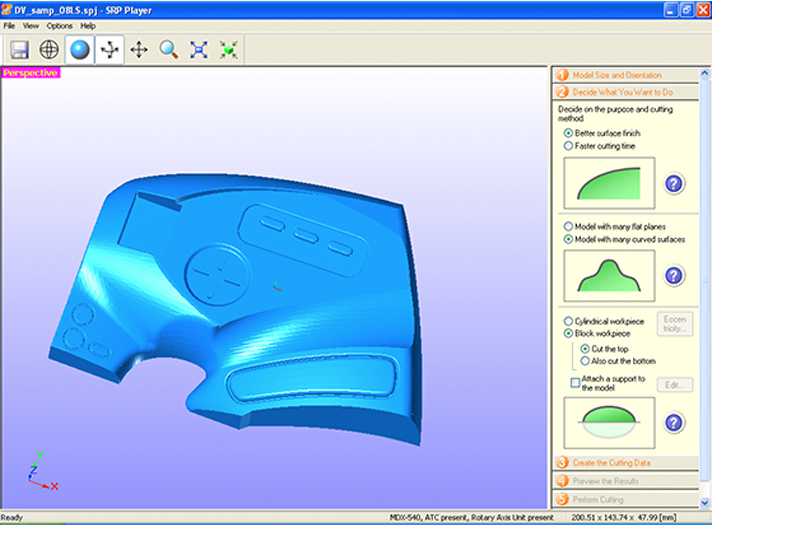SRP Player CAM Software