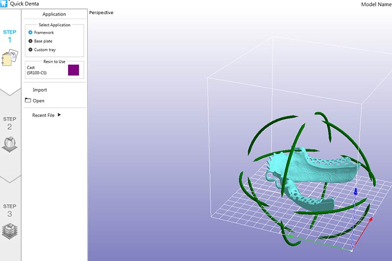 QuickDenta Automatic Positioning