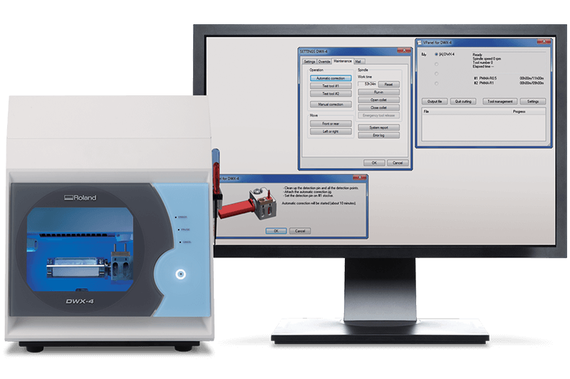 Vpanel Compact Dental Mill Features | DWX-4 | Roland DG