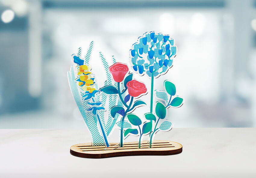 Acrylic flower POP