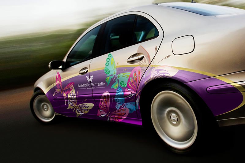 Eco-Sol MAX featuring metallic ink printing