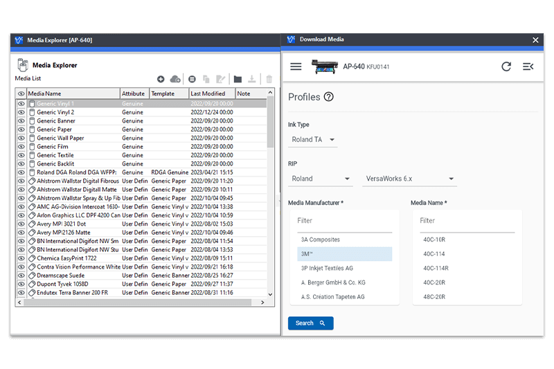 AP-640 Media Profiles