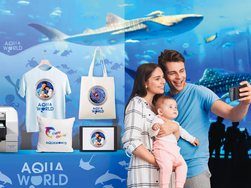 Memorabilia at aquariums and theme parks
