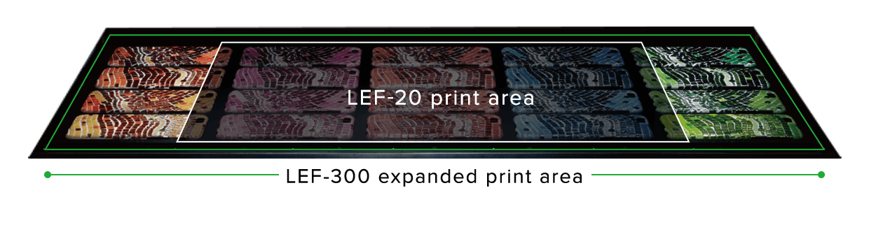 LEF-300 expanded print area