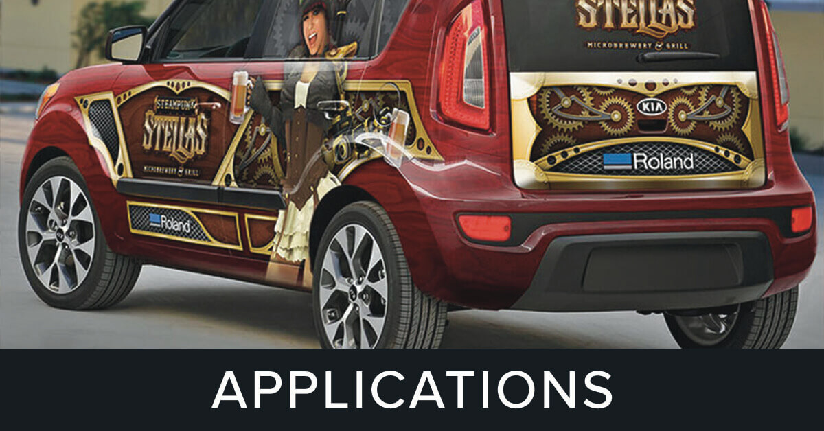 Custom Vinyl Wrap Printing Machines Car Decal Printer/Cutters Roland DGA